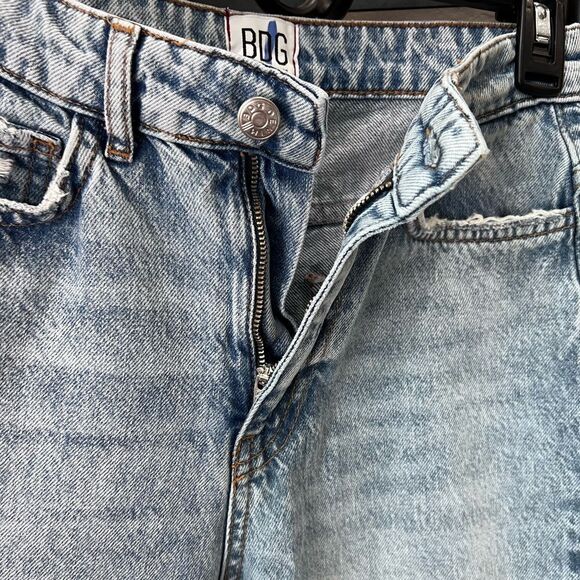 Urban Outfitters BDG Wilco Destroyed High-Waisted Cropped Flare Jeans sz 25 - Picture 8 of 16